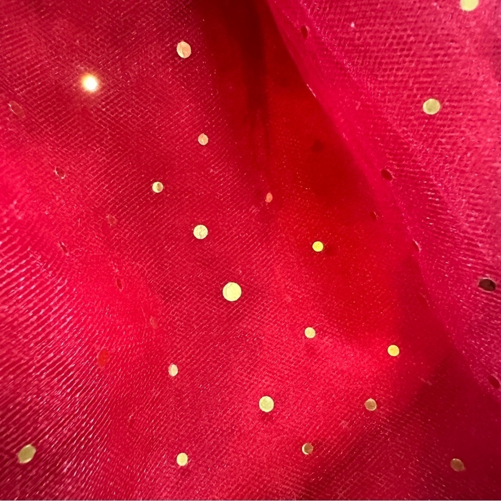 Red Sequin Tulle Dress Party Recital Christmas Sz 5T by Bluberi Boulevard - Picture 5 of 12